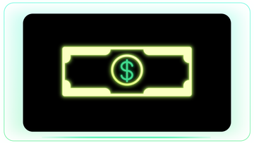 Dollar Note Neon Popup Rotation