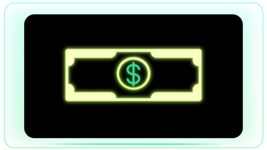 Dollar Note Neon Popup Rotation