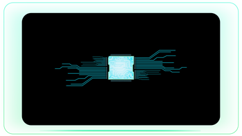 Digital Chip and IC Line Formation Illustration