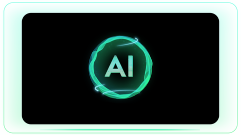 Artificial Intelligence Neon Tech Sphere Bubble