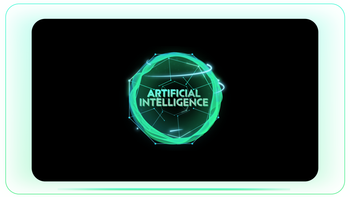 Neon AI Tech Sphere Bubble Globe