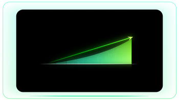 Green Arrow Growth Chart Climbing Upward