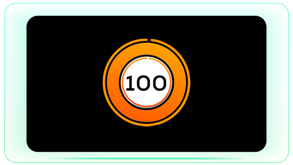 Orange and White 100% Pie Chart Infographic