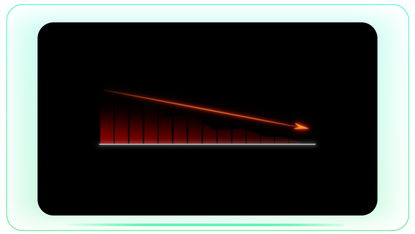 Red Arrow Decline Chart