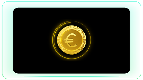 Euro Coin Golden Currency Spin