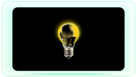 Realistic Orange Spark Bulb Activation