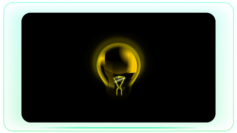 Bulb Reveal with Orange Spark and Yellow Glow Filament
