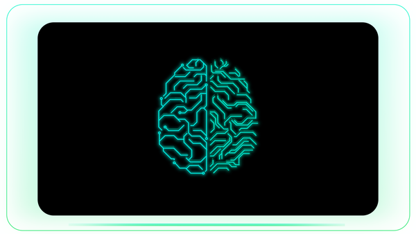 Brain Top View with Network and Signals