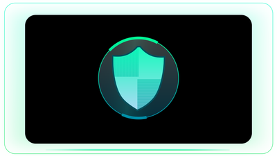 Tech Shield Type Cybersecurity with Circular Shield
