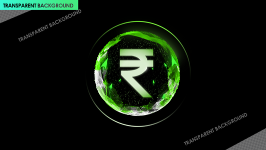 Rupee Currency Growth with Rising Arrows