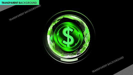 Neon Dollar Coin Reveal in Globe Depicting Global Currency Influence