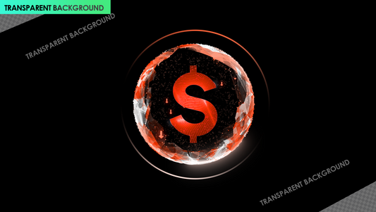 USD Decline with Downward Arrows Animation