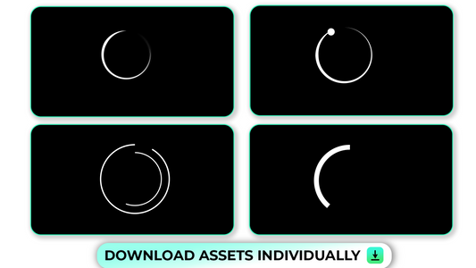 Simple Loading Circle Shape Loops Animation