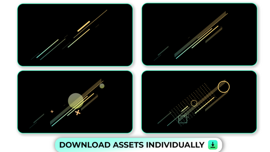Geometric Line Elements with Popups and Trails