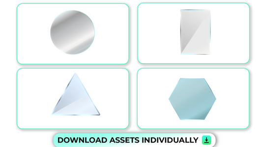 Flip 3D Glass Light Sweep with Multi-Shapes Gloss