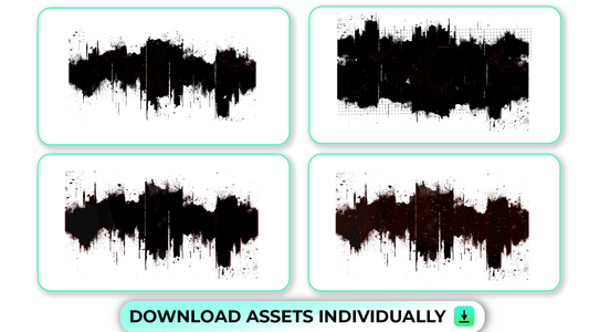 Black and Red Grunge Elements with Crime and Horror Theme