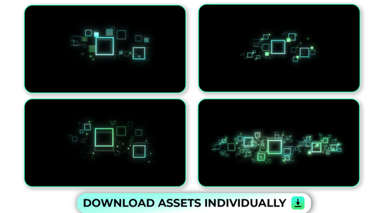 Linear and Dynamic Tech Pixel Movements for Futuristic Effects