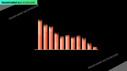 Graph Down Bar Infographic