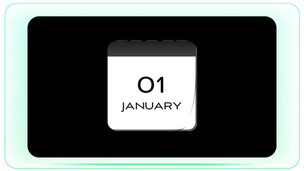 12 Months Calendar Flip