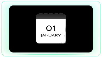 12 Months Calendar Flip
