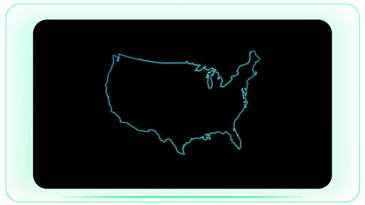 USA Outline Map stock footage visual