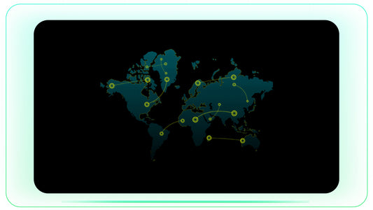 Global Map Connection stock footage visual