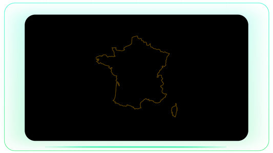 France Map Outline stock footage visual