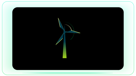 Windmill Energy Turbine Movement Elemental FX stock footage visual