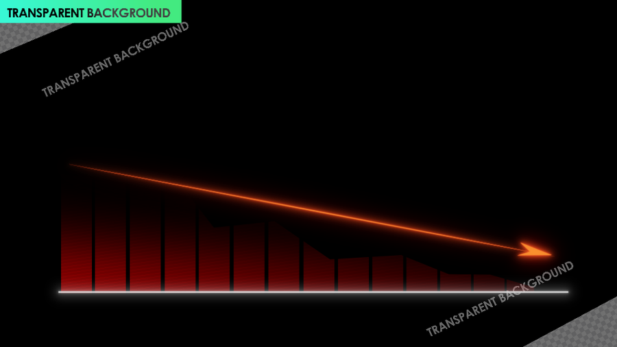 Red Arrow Decline Chart