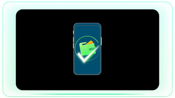 Mobile Payment Success Tick with Wallet Popup
