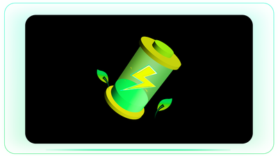 Green Energy Battery Sustainable Energy Top Up