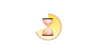 Hourglass with Clock