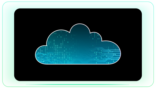 Cloud Storage Technology and Binary Data stock footage visual