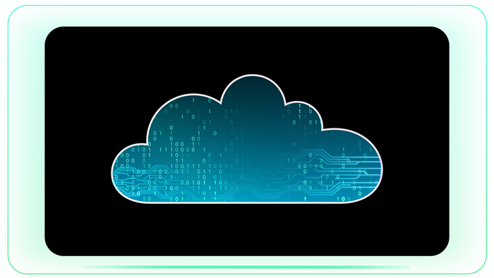 Cloud Storage Technology and Binary Data stock footage visual