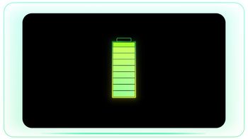 Battery Full Green Gradient Fillup