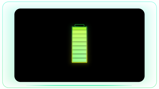 Battery Full Green Gradient Fillup stock footage visual