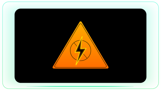 Electric Outage with Bolt Animation stock footage visual