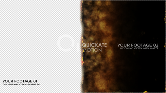 Ashes and Burn Fire Transition Linear Wipe