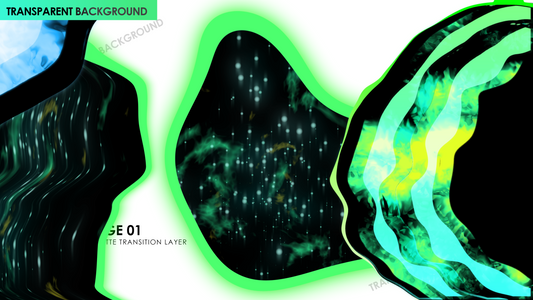 Liquid Bubble Gas and colors matte Transition Effect | Matte Transition
