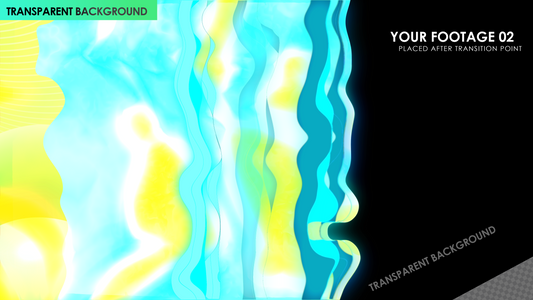 Cartoon style wipe liquid  wavy Transitions | Transition