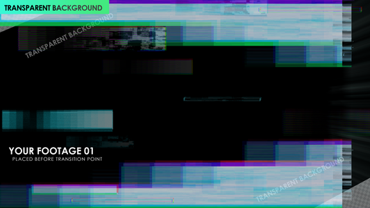 Glitch Block Style Flicker Elements Transition