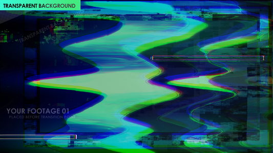 Liquid Glitch Warp Flicker Bad TV Effect Transition