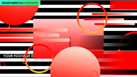 Dynamic red white and black rectangle transition with animated motion | Transition