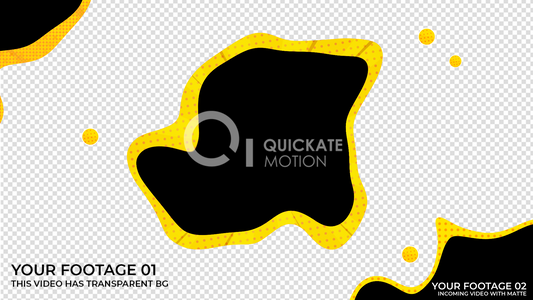 Cartoon Burst Transition with Yellow Pop Texture