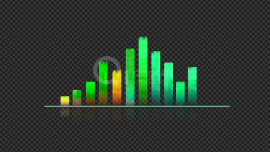 Graph up digital textured and Glitch Edges