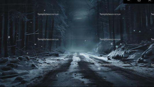 Snow Overlay with Elements |  Motion Graphics Footage and overlay