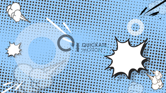 Blue & White Toon Dot Pop Transition Animation